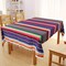 Mexican Tablecloth 60 x 85 Inch, Colorful Cotton Mexican Blanket with Fringe, Handwoven Beautiful Table Cloth for Mexican Fiesta Party Cinco de Mayo Decorations Perfect Picnic Blanket